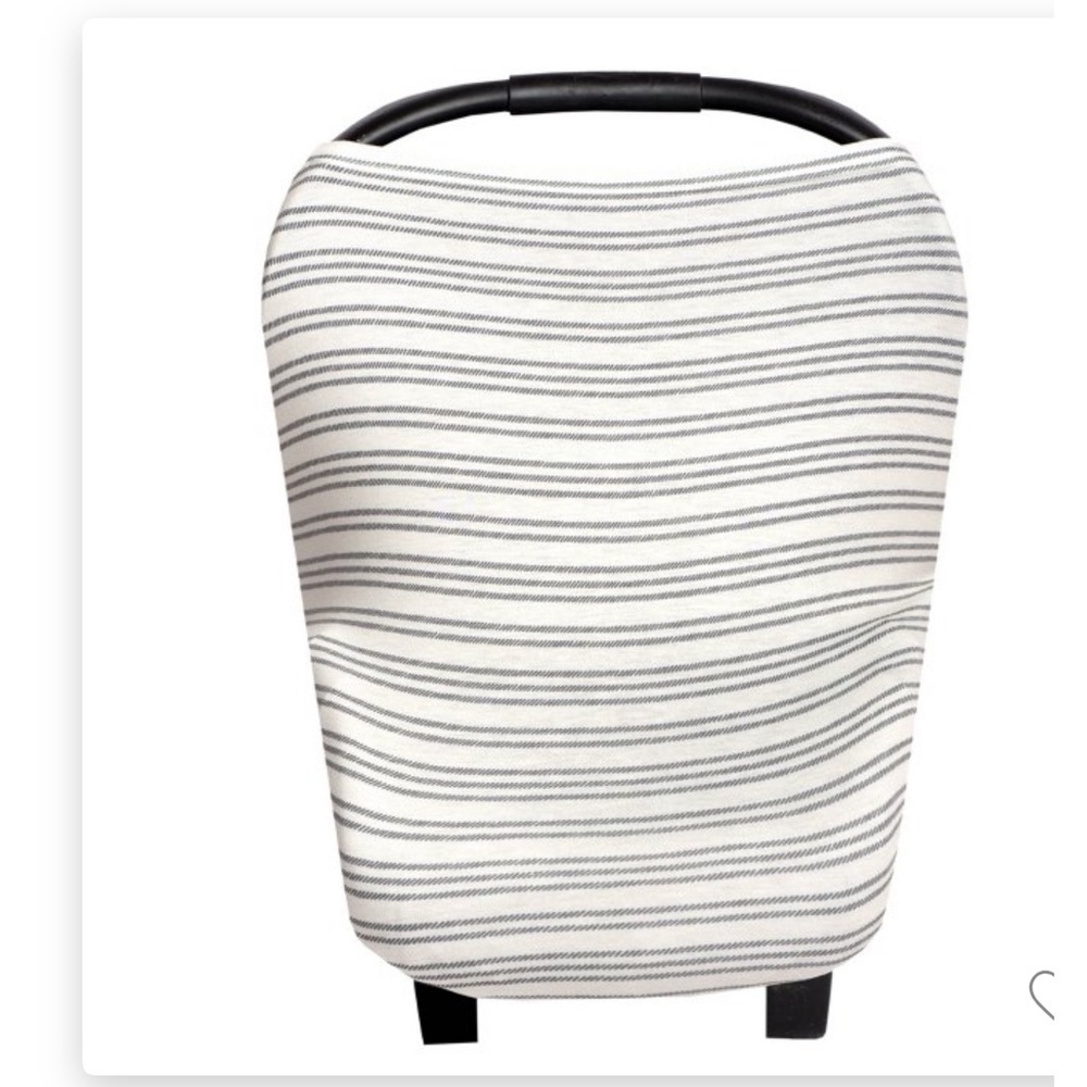 Copper Pearl Baby Striped Car Seat Cover Canopy Nursing Cover Multi-Use 5 In 1